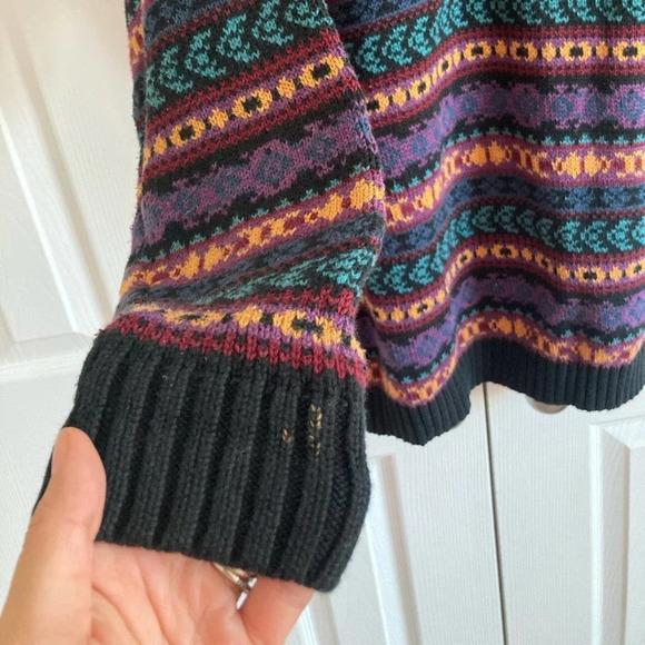 Vintage Liz Claiborne chunky knit sweater size S 100% cotton - Picture 6 of 7